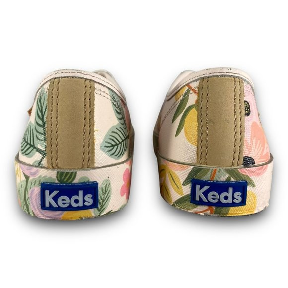 Keds Rifle Paper Co Kickstart Garden Party Sneakers WH62872 Floral Women 5.5 - Picture 6 of 9